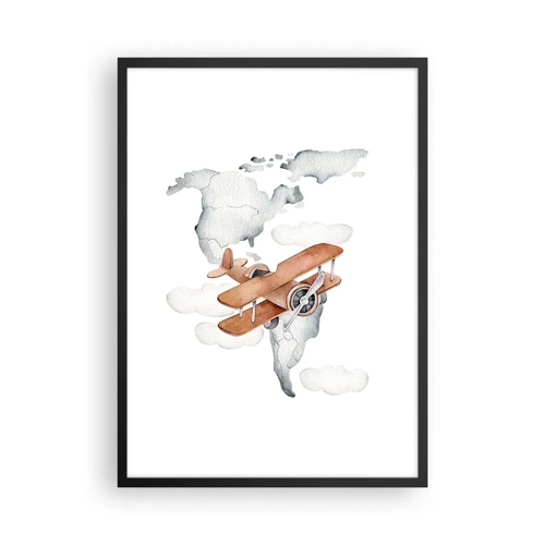 Poster in cornice nera - Nello spirito dei pionieri - 50x70 cm