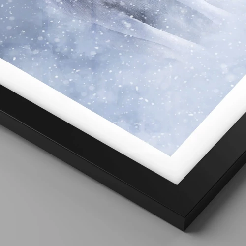 Poster in cornice nera - Nello spirito dell'inverno - 100x70 cm