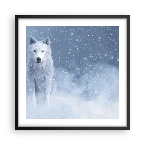 Poster in cornice nera - Nello spirito dell'inverno - 50x50 cm