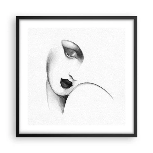 Poster in cornice nera - Nello stile di Lempicka - 50x50 cm