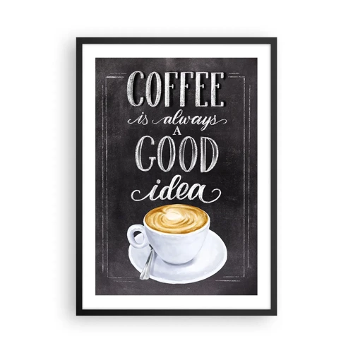 Poster in cornice nera - Of course! - 50x70 cm