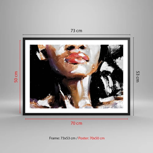 Poster in cornice nera - Orgoglio senza pregiudizio - 70x50 cm