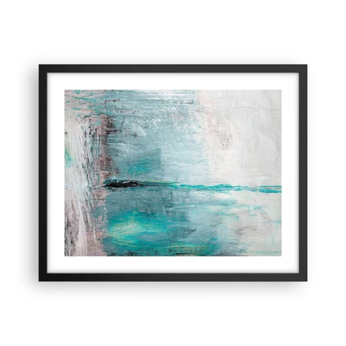 Poster in cornice nera - Orizzonte nel blu - 50x40 cm