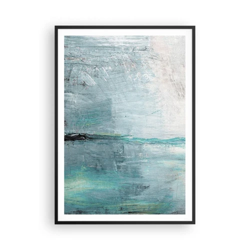 Poster in cornice nera - Orizzonte nel blu - 70x100 cm