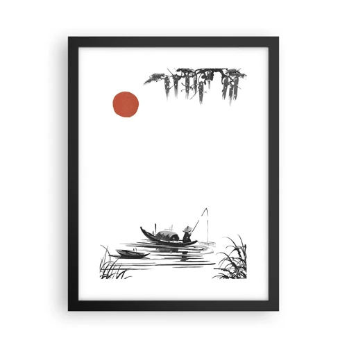 Poster in cornice nera - Pomeriggio asiatico - 30x40 cm