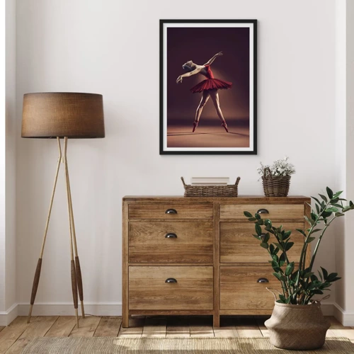 Poster in cornice nera - Prima ballerina - 30x40 cm