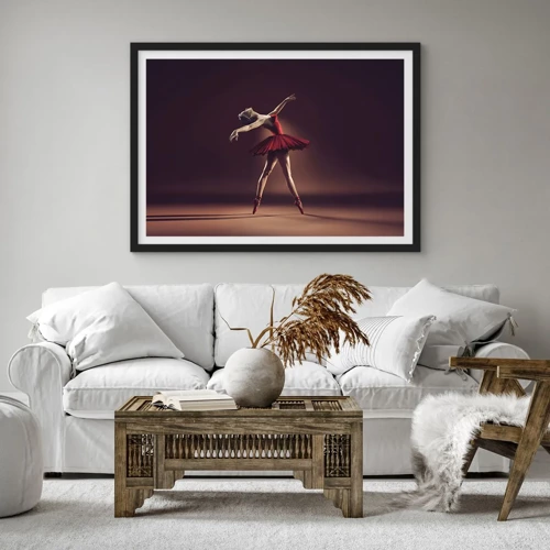 Poster in cornice nera - Prima ballerina - 40x30 cm