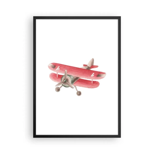 Poster in cornice nera - Pronto a volare alto - 50x70 cm