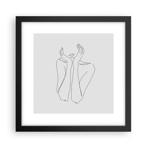 Poster in cornice nera - Quello che sognano le ragazze - 30x30 cm