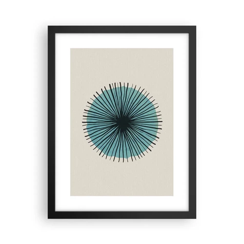 Poster in cornice nera - Radiosamente nel blu - 30x40 cm