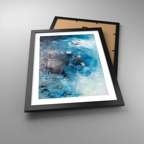 Poster in cornice nera - Rapsodia blu - 30x40 cm