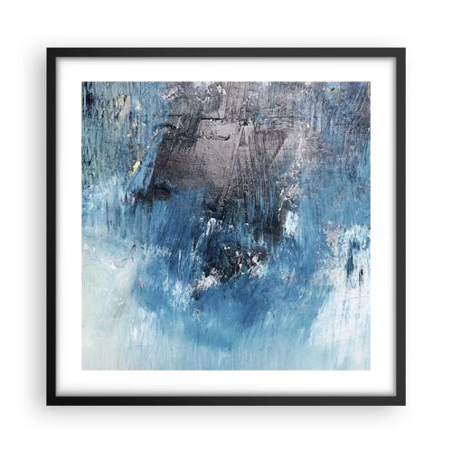 Poster in cornice nera - Rapsodia blu - 50x50 cm