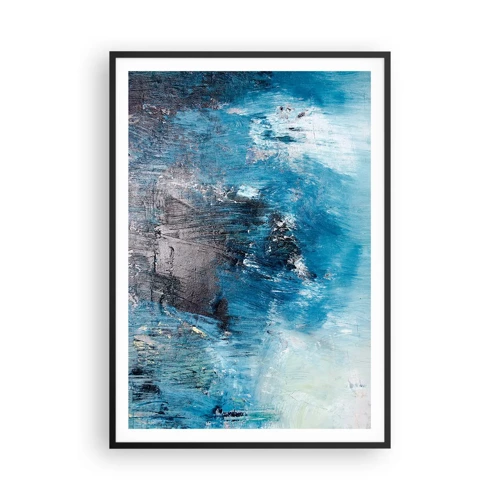 Poster in cornice nera - Rapsodia blu - 70x100 cm