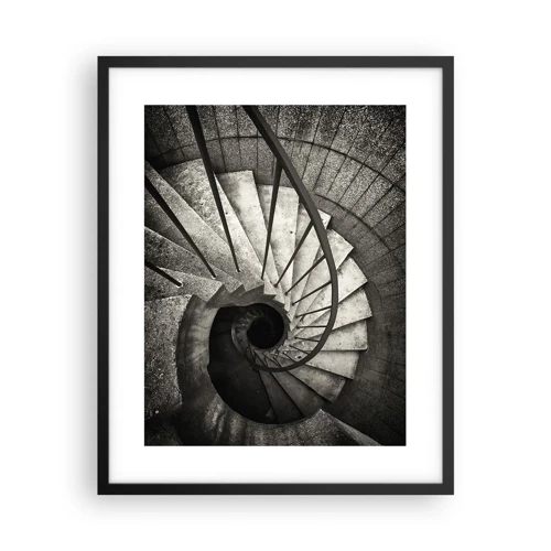 Poster in cornice nera - Salire e scendere - 40x50 cm