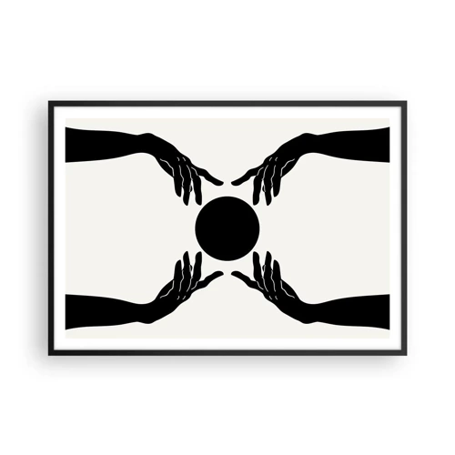 Poster in cornice nera - Segno misterioso - 100x70 cm