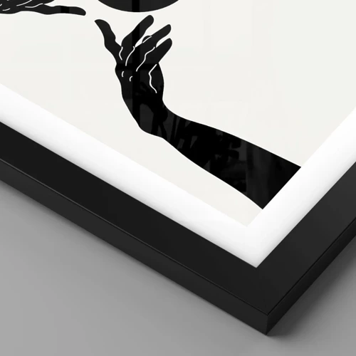 Poster in cornice nera - Segno misterioso - 30x40 cm