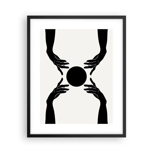 Poster in cornice nera - Segno misterioso - 40x50 cm