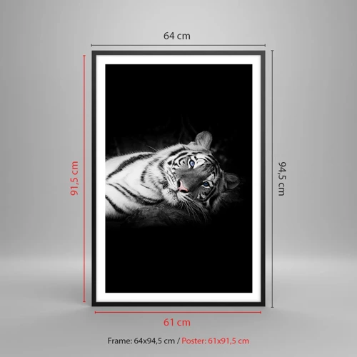 Poster in cornice nera - Selvaggità e pace - 61x91 cm