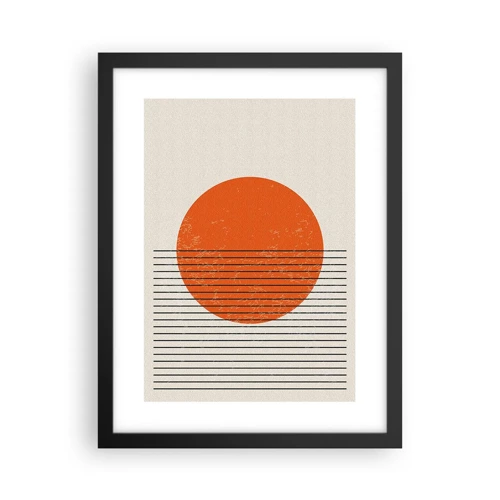 Poster in cornice nera - Sempre il sole - 30x40 cm