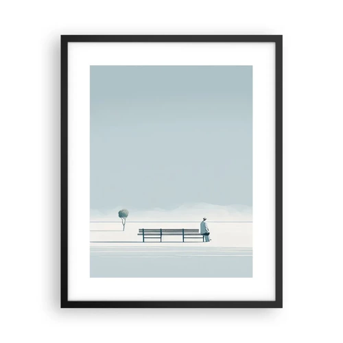 Poster in cornice nera - Si, aspetto. - 40x50 cm