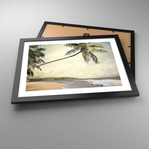 Poster in cornice nera - Sogno tropicale - 40x30 cm