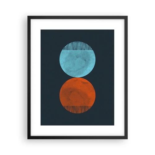 Poster in cornice nera - Solo geometria? - 40x50 cm