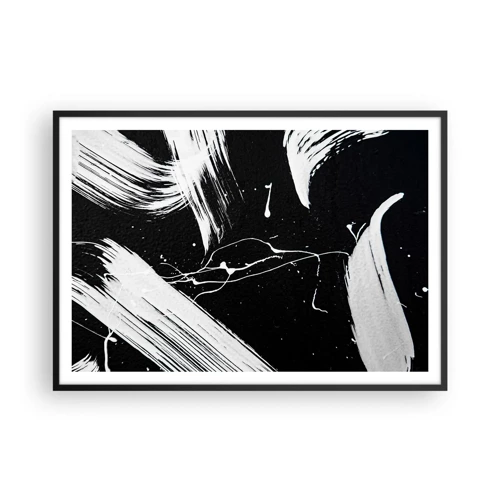 Poster in cornice nera - Spezzando l'oscurità - 100x70 cm