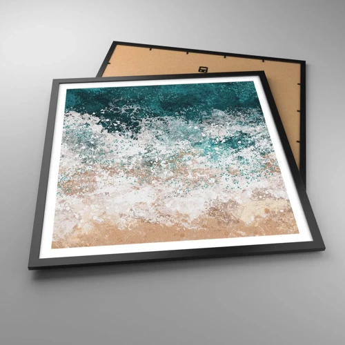 Poster in cornice nera - Storie di mare - 60x60 cm