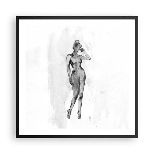 Poster in cornice nera - Studio di ideale di bellezza - 60x60 cm