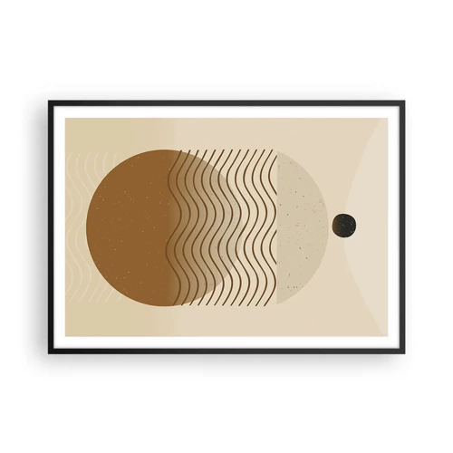 Poster in cornice nera - Sull'origine delle figure geometriche - 100x70 cm