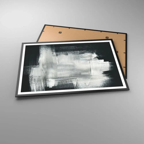 Poster in cornice nera - Tessuto in verticale e in orizzontale - 100x70 cm