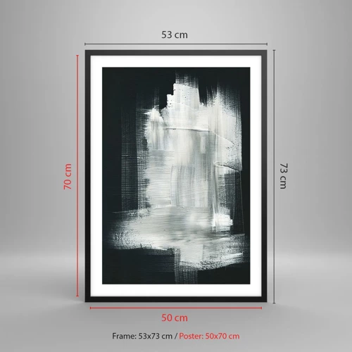 Poster in cornice nera - Tessuto in verticale e in orizzontale - 50x70 cm