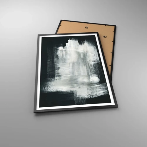 Poster in cornice nera - Tessuto in verticale e in orizzontale - 61x91 cm