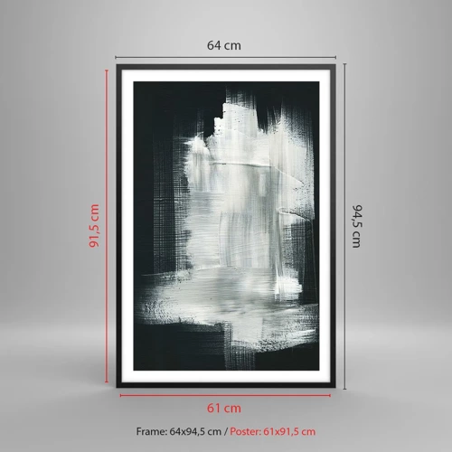 Poster in cornice nera - Tessuto in verticale e in orizzontale - 61x91 cm