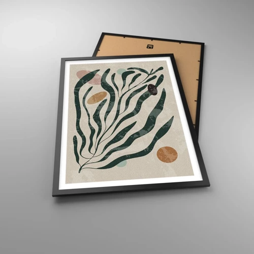 Poster in cornice nera - Tra il verde - 50x70 cm