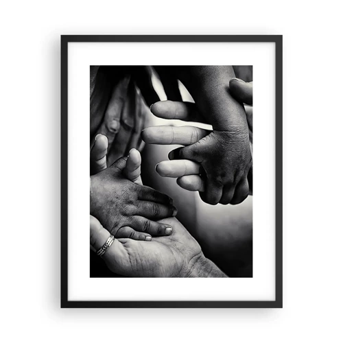 Poster in cornice nera - Umanità - 40x50 cm