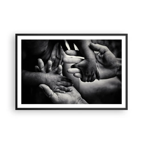 Poster in cornice nera - Umanità - 91x61 cm