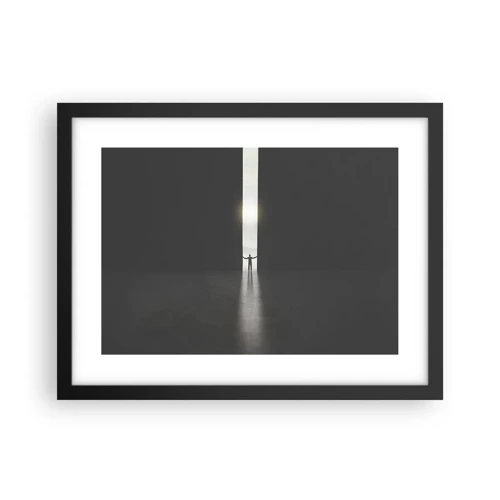 Poster in cornice nera - Un passo verso un chiaro futuro - 40x30 cm