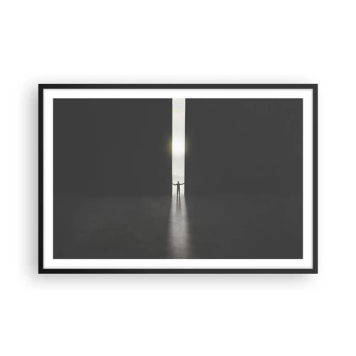 Poster in cornice nera - Un passo verso un chiaro futuro - 91x61 cm