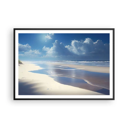 Poster in cornice nera - Vacanze in paradiso - 100x70 cm