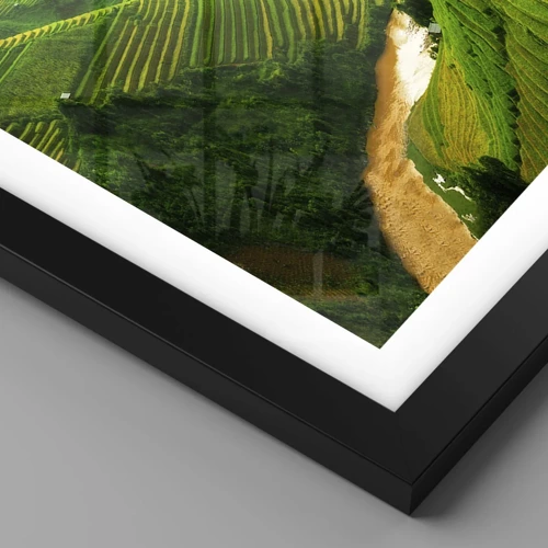 Poster in cornice nera - Valle del Vietnam - 70x50 cm