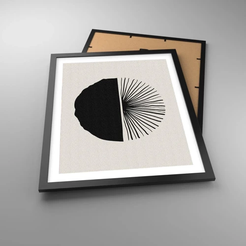 Poster in cornice nera - Ventaglio di possibilità - 40x50 cm