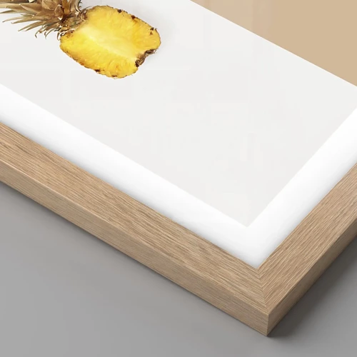 Poster in cornice rovere chiaro - Ananas per due - 30x40 cm