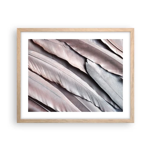 Poster in cornice rovere chiaro - Argento rosato - 50x40 cm