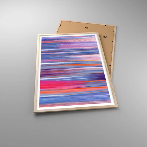 Poster in cornice rovere chiaro - Ascensione arcobaleno - 61x91 cm