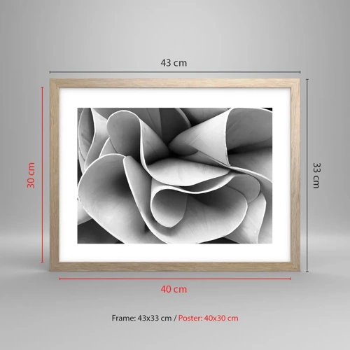 Poster in cornice rovere chiaro - Avviene nello spazio - 40x30 cm