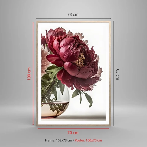 Poster in cornice rovere chiaro - Bellezza in piena fioritura - 70x100 cm
