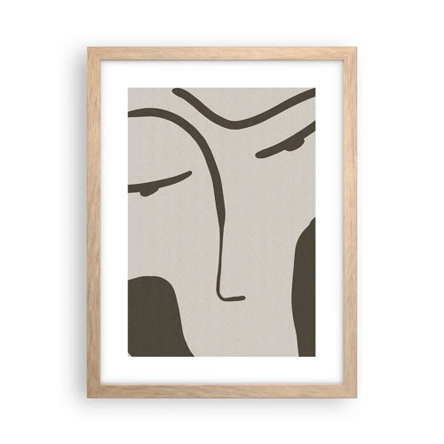Poster in cornice rovere chiaro - Come un quadro di Modigliani - 30x40 cm