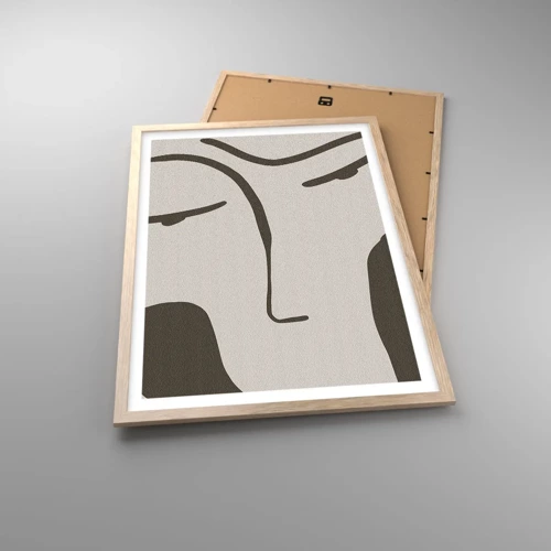 Poster in cornice rovere chiaro - Come un quadro di Modigliani - 50x70 cm