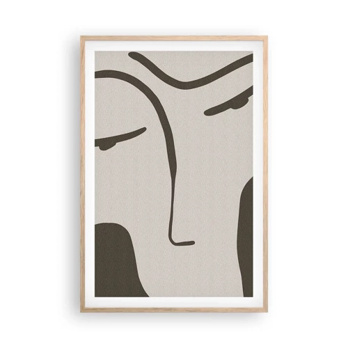 Poster in cornice rovere chiaro - Come un quadro di Modigliani - 61x91 cm
